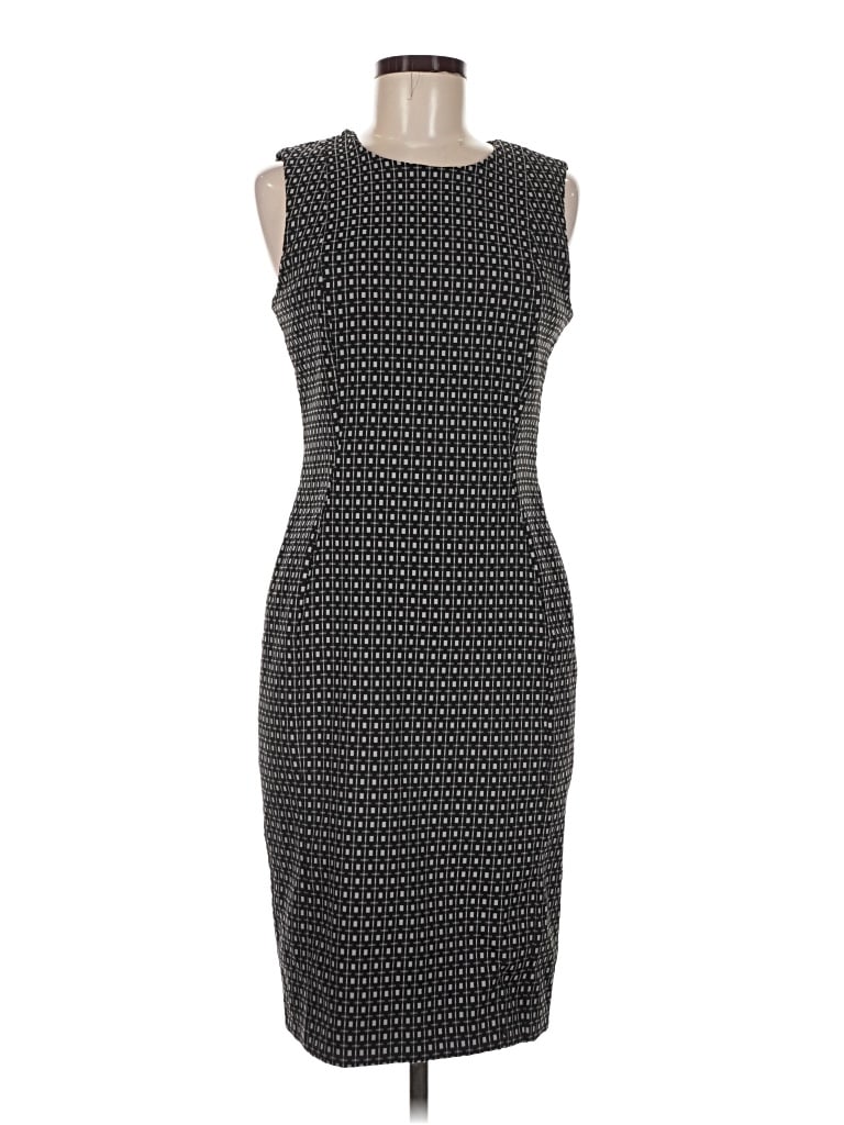 Pre-owned Calvin Klein Cocktail Dress In Gray