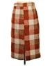 Cider 100% Polyester Plaid Brown Casual Skirt Size S - photo 2