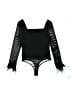 Lulus 100% Polyester Black Bodysuit Size S - photo 2