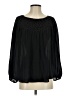 Parker 100% Silk Black Long Sleeve Silk Top Size XS - photo 1