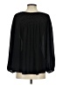 Parker 100% Silk Black Long Sleeve Silk Top Size XS - photo 2