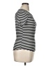 Carly Jean Stripes Black Short Sleeve Turtleneck Size XL - photo 4