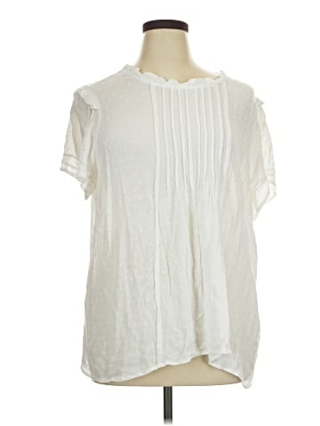Rose + Olive Short Sleeve Blouse (view 1)