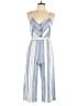 Assorted Brands Stripes Blue Jumpsuit Size L - photo 1