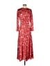 J.Crew 100% Polyester Paisley Red Casual Dress Size 2 - photo 1
