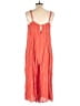 Anthropologie 100% Rayon Stars Orange Jumpsuit Size L - photo 2