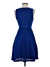 Apt. 9 Chevron-herringbone Solid Blue Cocktail Dress Size 4 - photo 2