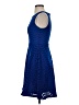 Apt. 9 Chevron-herringbone Solid Blue Cocktail Dress Size 4 - photo 5