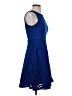 Apt. 9 Chevron-herringbone Solid Blue Cocktail Dress Size 4 - photo 4