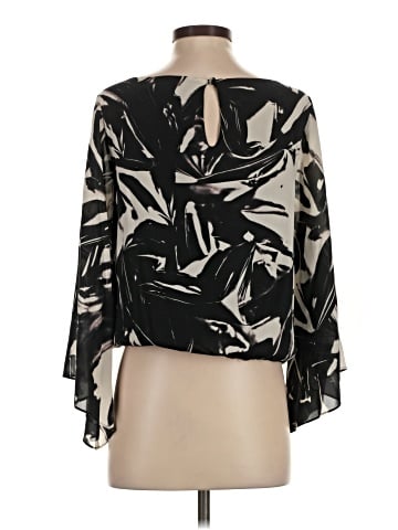 Alice + Olivia 3/4 Sleeve Silk Top (view 2)