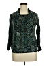 Cj Banks Teal Long Sleeve Blouse Size 0X - photo 1