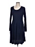 Unbranded Solid Blue Casual Dress Size L - photo 1