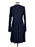 Unbranded Solid Blue Casual Dress Size L - photo 2