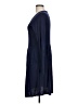 Unbranded Solid Blue Casual Dress Size L - photo 5