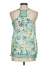 Bongo 100% Polyester Green Sleeveless Blouse Size M - photo 2