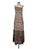 Guess 100% Polyester Paisley Brown Casual Dress Size S - photo 1