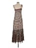 Guess 100% Polyester Paisley Brown Casual Dress Size S - photo 2