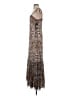 Guess 100% Polyester Paisley Brown Casual Dress Size S - photo 5