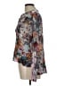 BCBGMAXAZRIA 100% Silk Gray Long Sleeve Silk Top Size L - photo 5