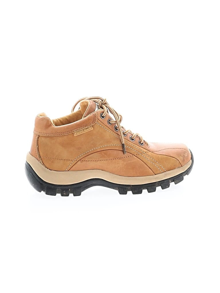 Pre-owned Perry Ellis Ankle Boots In Tan