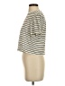 Hurley 100% Cotton Stripes Ivory Short Sleeve Turtleneck Size S - photo 5