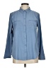 Eddie Bauer Solid Blue Long Sleeve Blouse Size M - photo 1