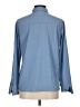 Eddie Bauer Solid Blue Long Sleeve Blouse Size M - photo 2