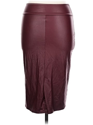 Simlu Faux Leather Skirt (view 2)