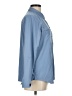 Eddie Bauer Solid Blue Long Sleeve Blouse Size M - photo 4