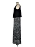 Connected Apparel 100% Polyester Animal Print Black Casual Dress Size 8 - photo 5