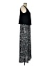 Connected Apparel 100% Polyester Animal Print Black Casual Dress Size 8 - photo 4
