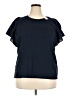 Ann Taylor LOFT Blue Short Sleeve Top Size XXL - photo 1