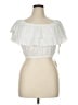 Almost Famous White Ivory Short Sleeve Top Size XL - photo 1