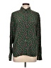 Boden 100% Silk Polka Dots Green Blouse Size 12 - photo 1