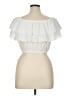 Almost Famous White Ivory Short Sleeve Top Size XL - photo 2