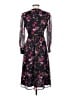 Ted Baker London 100% Polyester Floral Black Casual Dress Size 4 (1) - photo 2