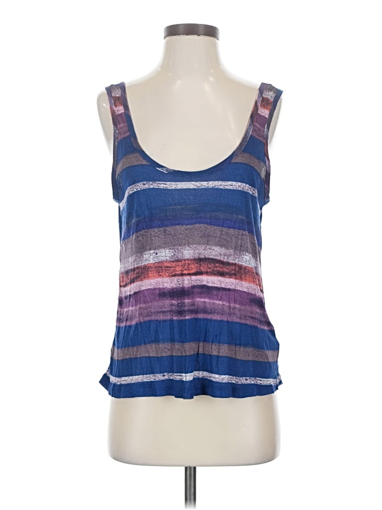 Splendid Tank Top Blue Square Neckline Tops