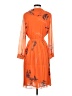J. Peterman Orange Cocktail Dress Size 2 - photo 2