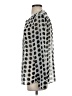 Banana Republic 100% Polyester Polka Dots Silver Long Sleeve Blouse Size S - photo 5