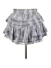 LoveShackFancy 100% Cotton Tie-dye Blue Denim Skirt Size XL (estimated) - photo 2
