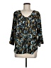 Yumi Kim 100% Polyester Teal 3/4 Sleeve Blouse Size M - photo 1