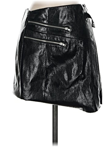 Francesca's Faux Leather Skirt (view 1)