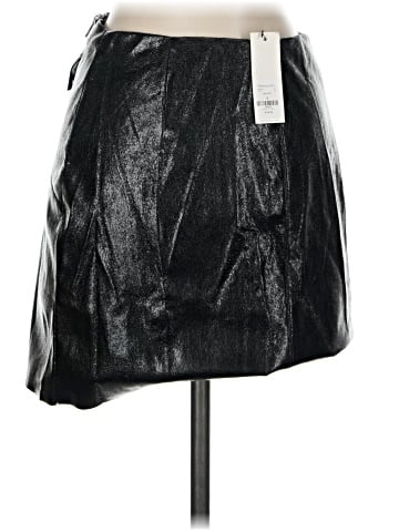 Francesca's Faux Leather Skirt (view 2)