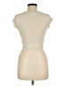 Bershka Ivory Sleeveless T-Shirt Size M - photo 2