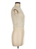 Bershka Ivory Sleeveless T-Shirt Size M - photo 4