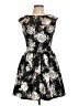 Emerald Sundae Floral Black Cocktail Dress Size L - photo 1