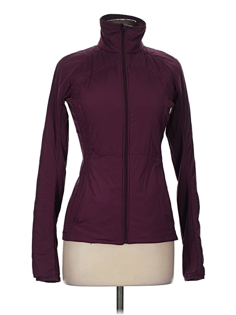 Pre-owned Lululemon Athletica Track Jacket In Purple