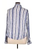Chico's 100% Rayon Stripes Blue Long Sleeve Button-Down Shirt Size XL (3) - photo 2