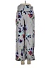 Elevenses Floral Gray Casual Pants Size 4 - photo 2
