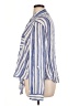 Chico's 100% Rayon Stripes Blue Long Sleeve Button-Down Shirt Size XL (3) - photo 5
